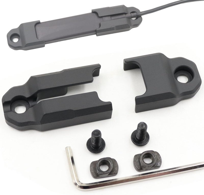 LThyzszb Mlok Remote Pressure Switch Mount for O Light Odin Weapon Lights Tape Switch Mounting Aluminum (Odin Series-Black) - Image 1
